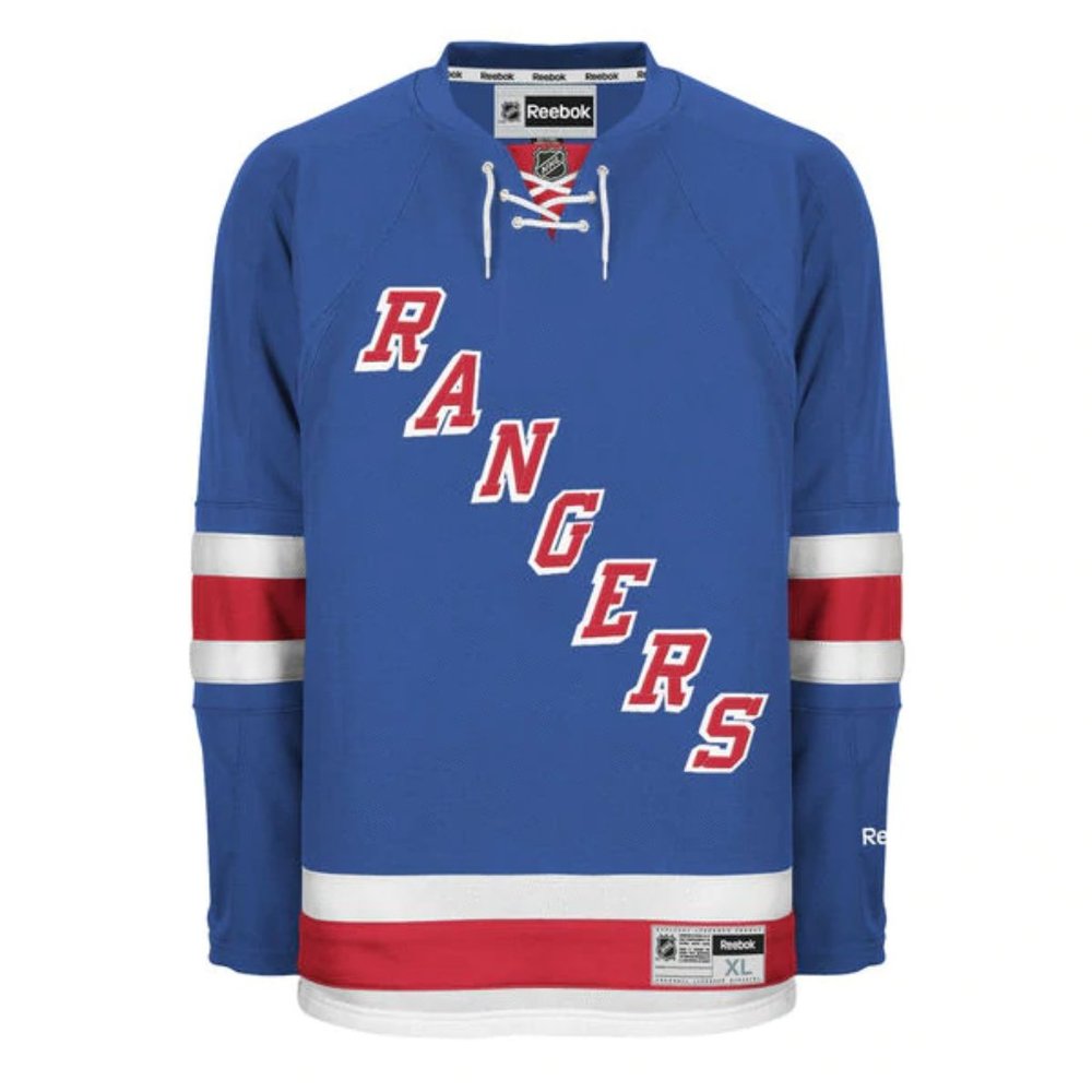 New York Rangers Reebok Premier replica blue home jersey size 3XL blank